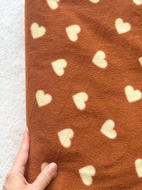Guinea Pig Fleece Cage Liner, Heart Pattern Guinea Pig Fleece